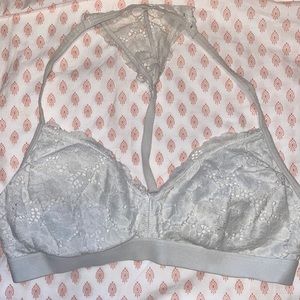 White lace Razorback bralette